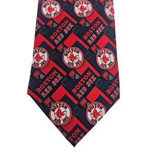 Eagle Neckwear BOSTON RED SOX 100% Silk Tie Men's Necktie MLB Baseball Wide 58"